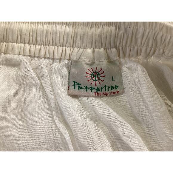 Vintage Peppertree the hip store white maxi skirt size L - Picture 6 of 6